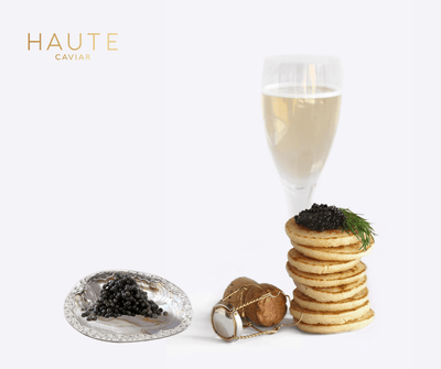 House Made blinis for the holidays, a perfect Haute Caviar accoutrement