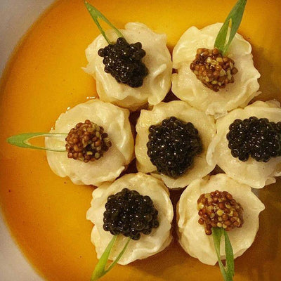 Shrimp Shumai with Haute Caviar