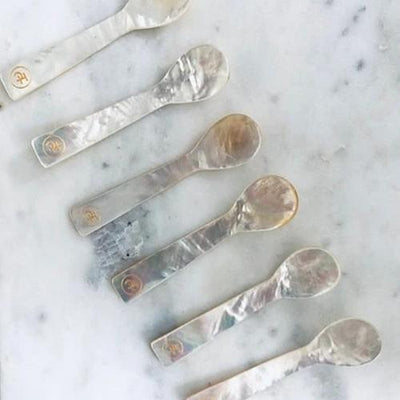 Mother of Pearl Spoons (Set of four) | Haute Caviar Company .