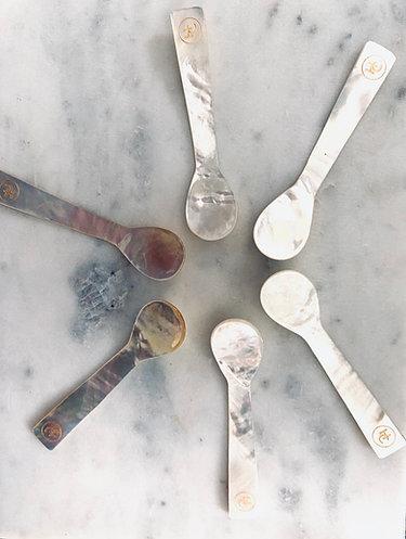 Mother of Pearl Spoons (Set of two) | Haute Caviar Company .